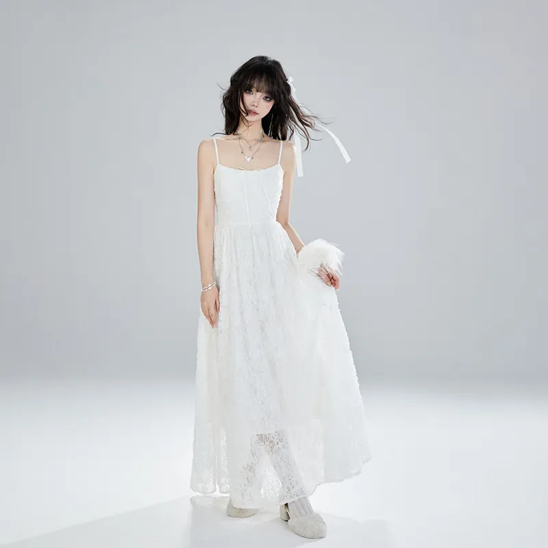 A11·N22 Slip Dresses Women's White-3