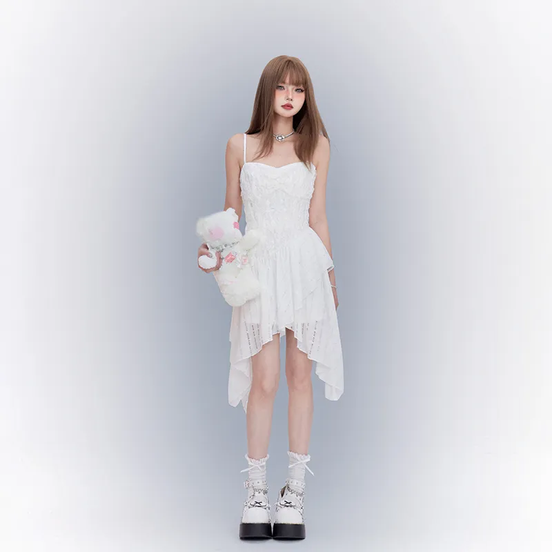A11·N22 Slip Dresses Women's White-3