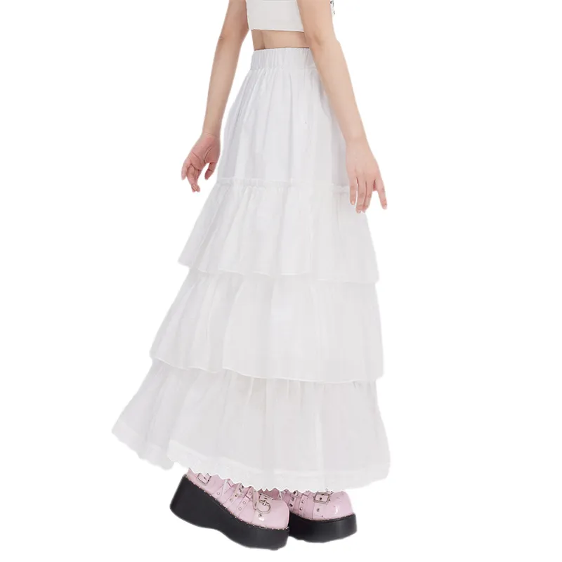 A11·N22 Casual Long Skirts Women's White-3