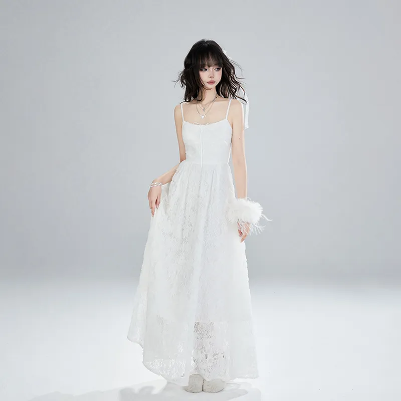 A11·N22 Slip Dresses Women's White-4