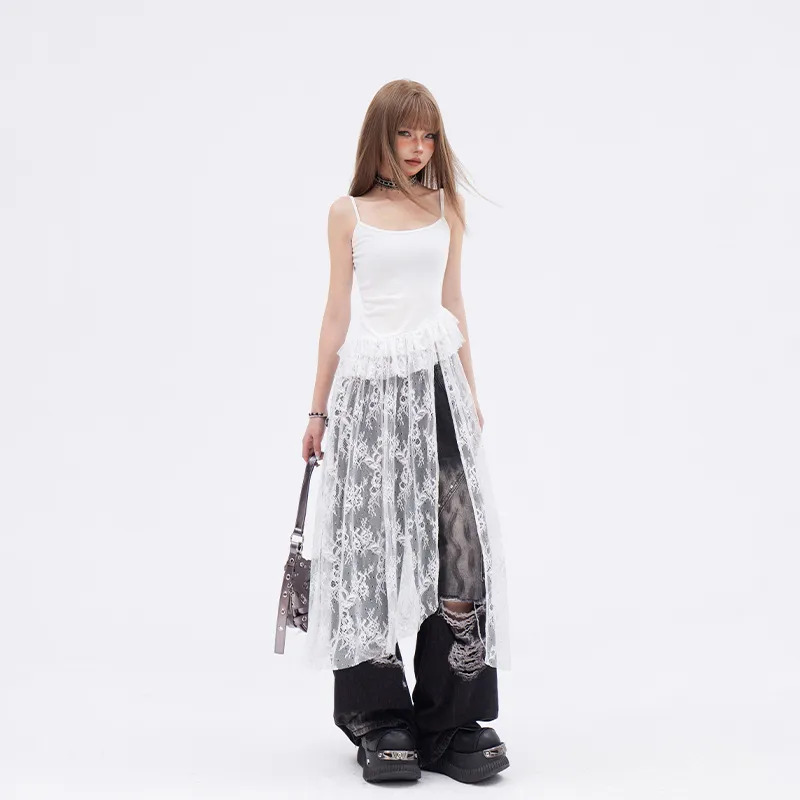 A11·N22 Slip Dresses Women's White-3