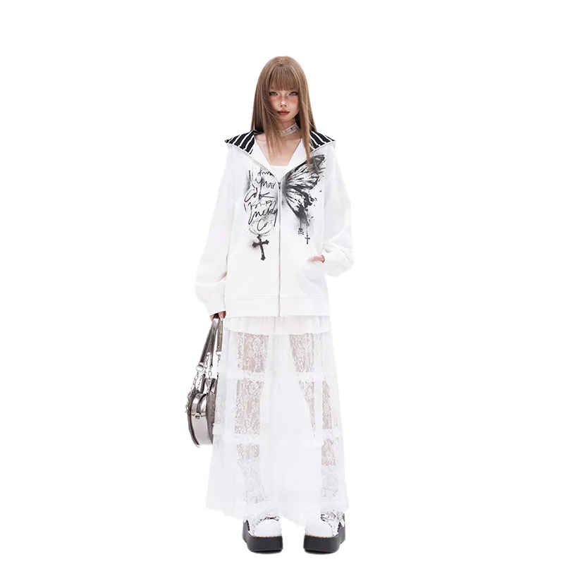 A11·N22 Casual Long Skirts Women's White-2