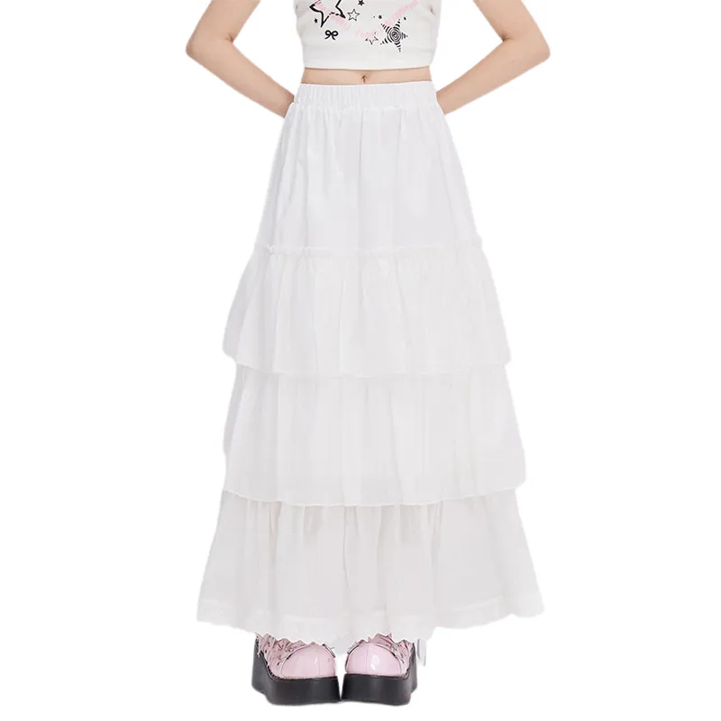 A11·N22 Casual Long Skirts Women's White-2