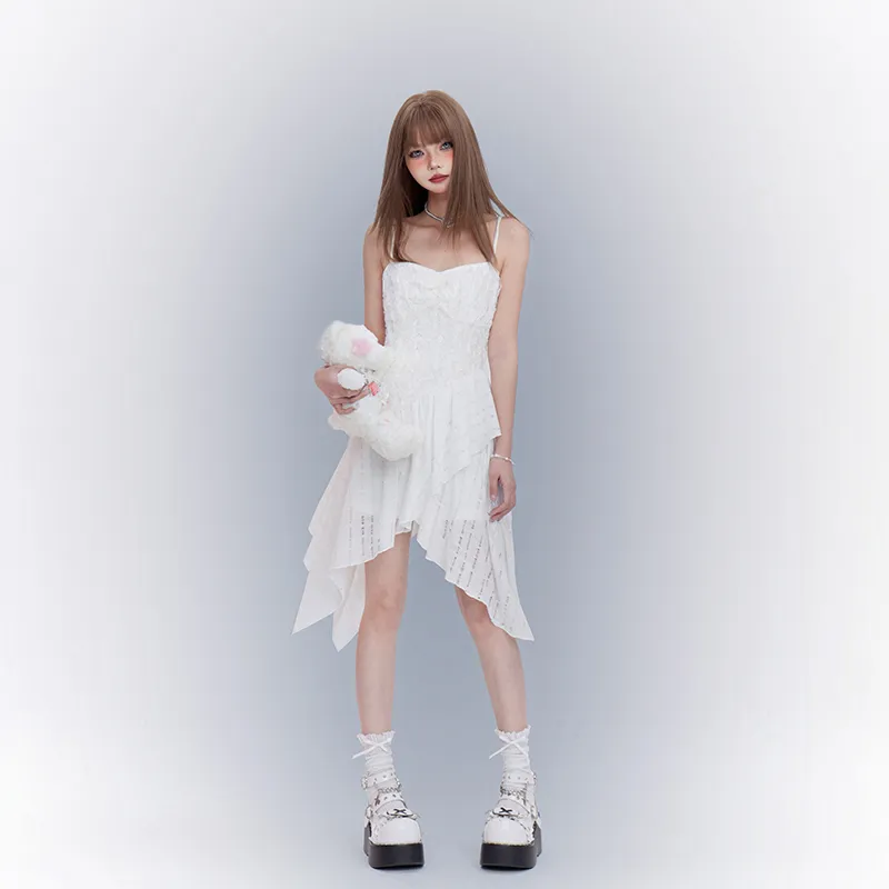 A11·N22 Slip Dresses Women's White-4