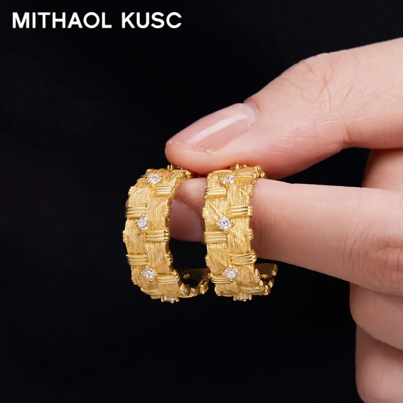 MITHAOL KUSC 925 Sterling Silver Earrings Women's-2