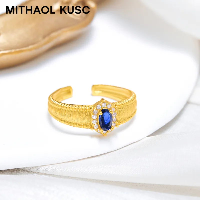 MITHAOL KUSC 925 Sterling Silver Rings Women's-19