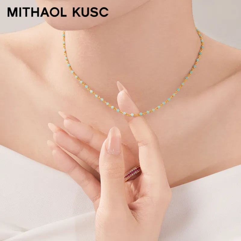 MITHAOL KUSC 925 Sterling Silver Necklaces Women's-2