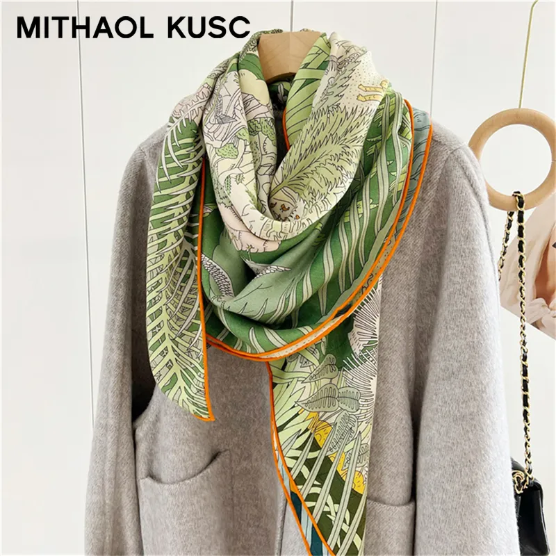 MITHAOL KUSC Silk Scarves Women's-18