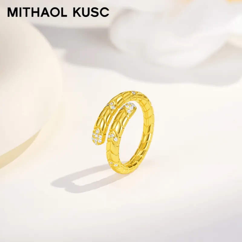 MITHAOL KUSC S925 Silver With 18K Gold Plating Rings Women's-3