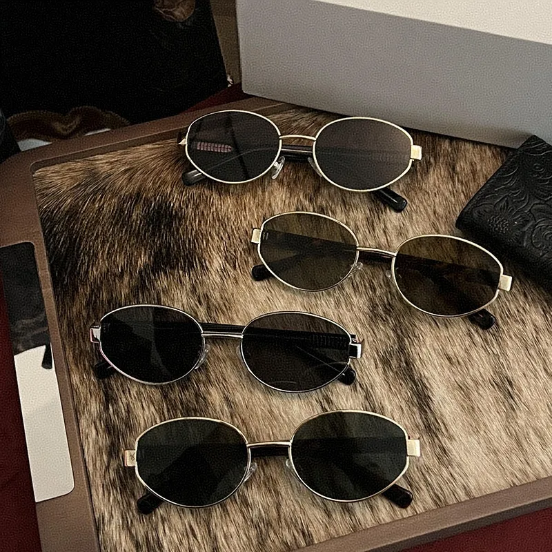 MITHAOL KUSC Metal Oval Sunglasses Unisex-1