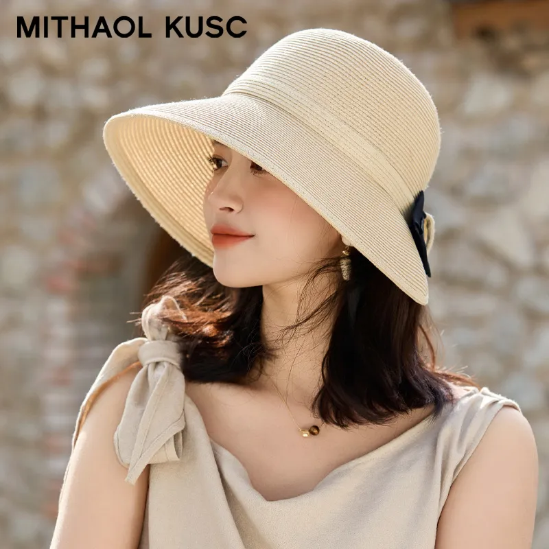MITHAOL KUSC Paper Reed Bucket Hats Women's-9