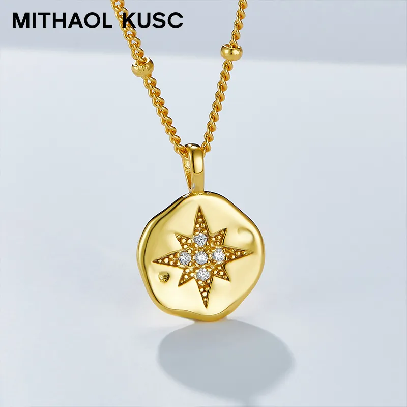 MITHAOL KUSC S925 Silver Necklaces Women's-3