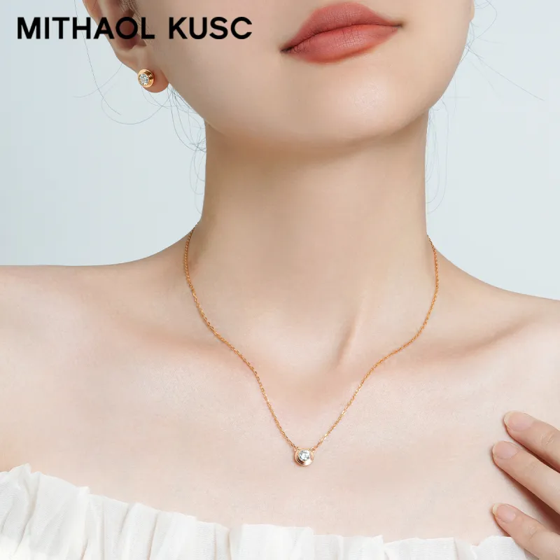 MITHAOL KUSC S925 Silver Necklaces Women's-2