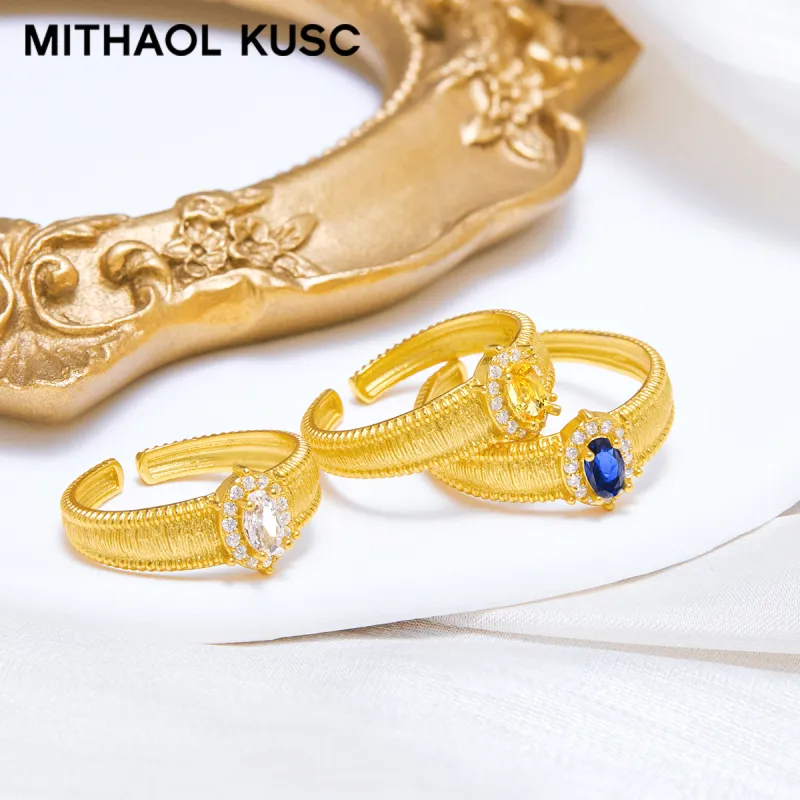 MITHAOL KUSC 925 Sterling Silver Rings Women's-18