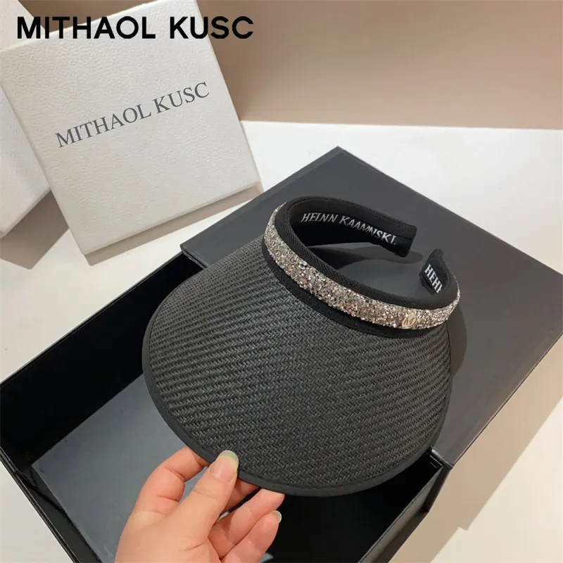 MITHAOL KUSC Straw Woven Sun Protection Hats Women's-1