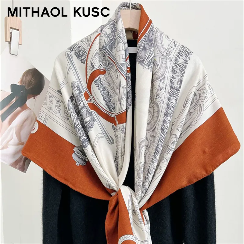 MITHAOL KUSC Silk Scarves Women's-1
