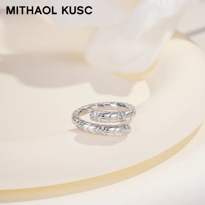 MITHAOL KUSC S925 Silver With 18K Gold Plating Rings Women's-10