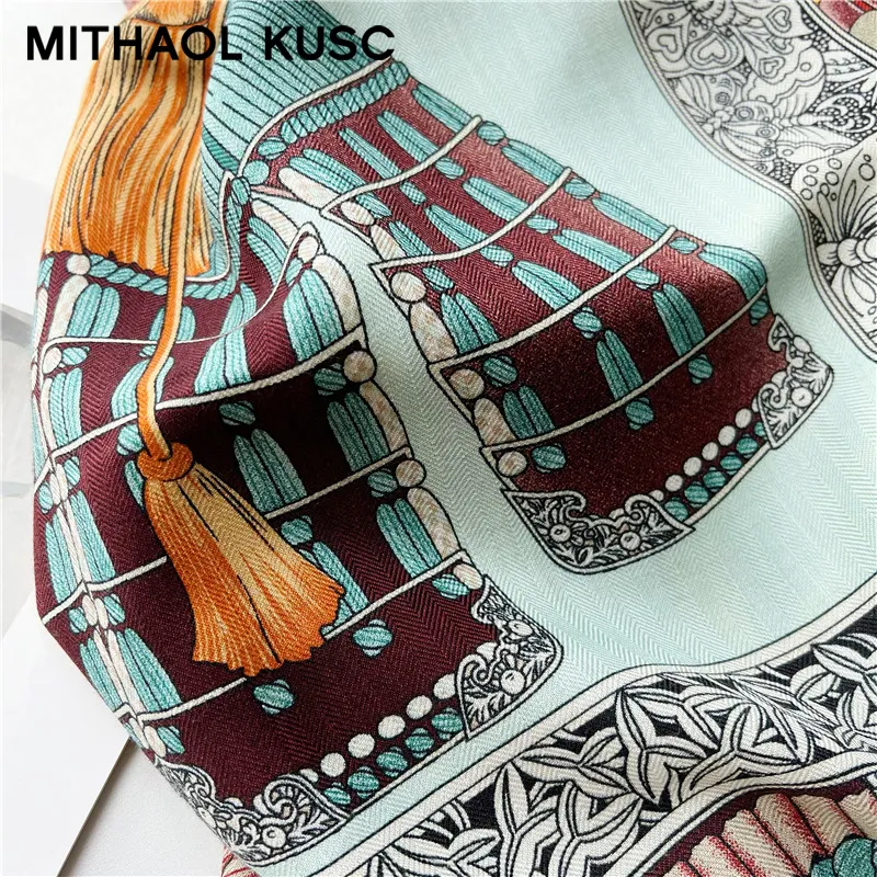 MITHAOL KUSC Silk Scarves Women's-22