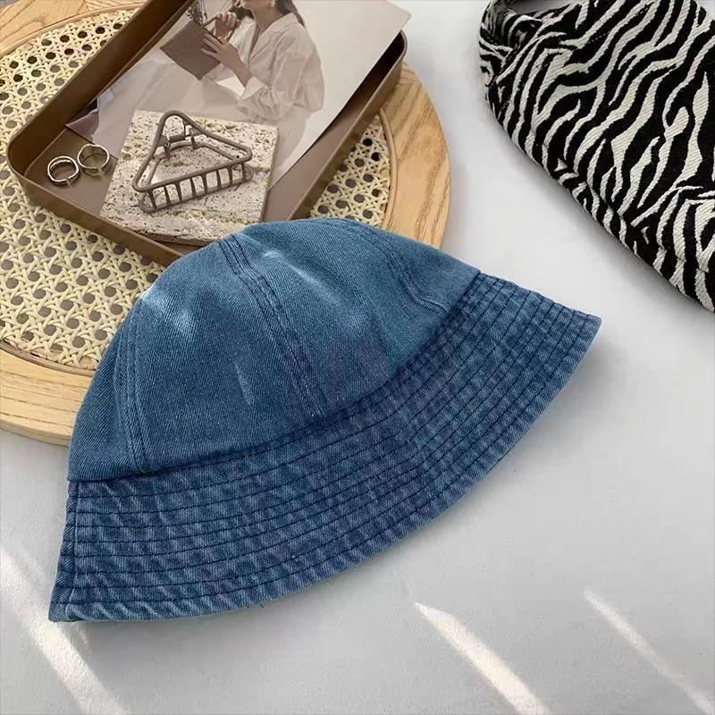 MITHAOL KUSC Denim Bucket Hats Women's-6