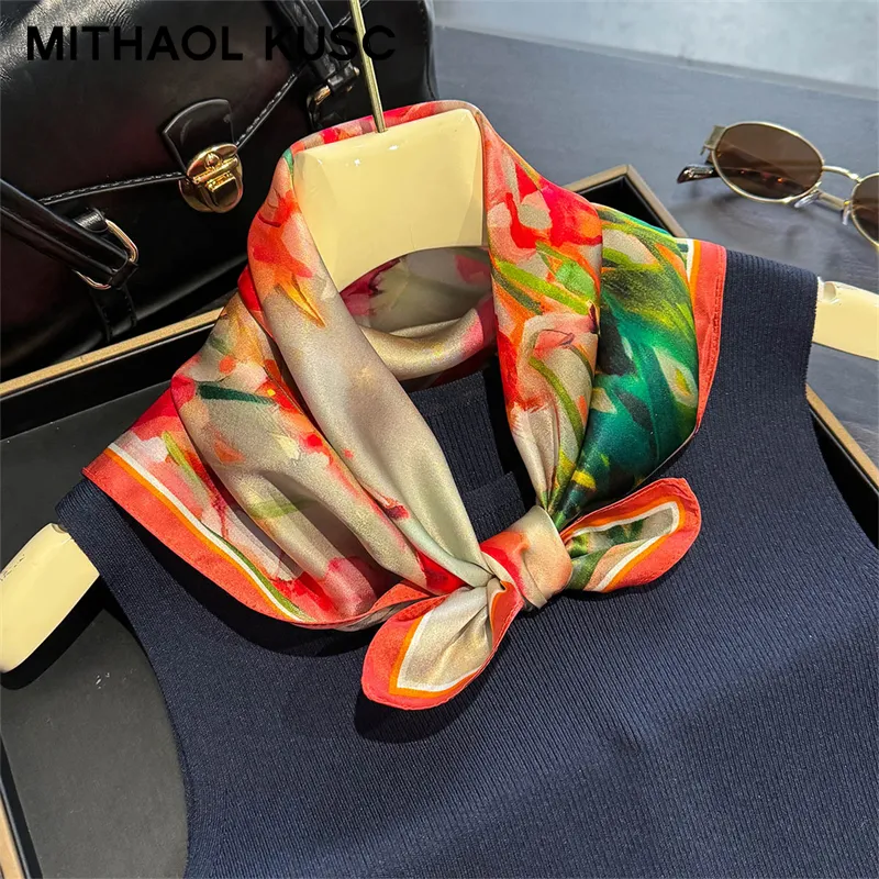 MITHAOL KUSC Silk Scarves Women's-1