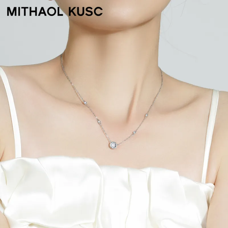 MITHAOL KUSC 925 Sterling Silver Necklaces Women's-2
