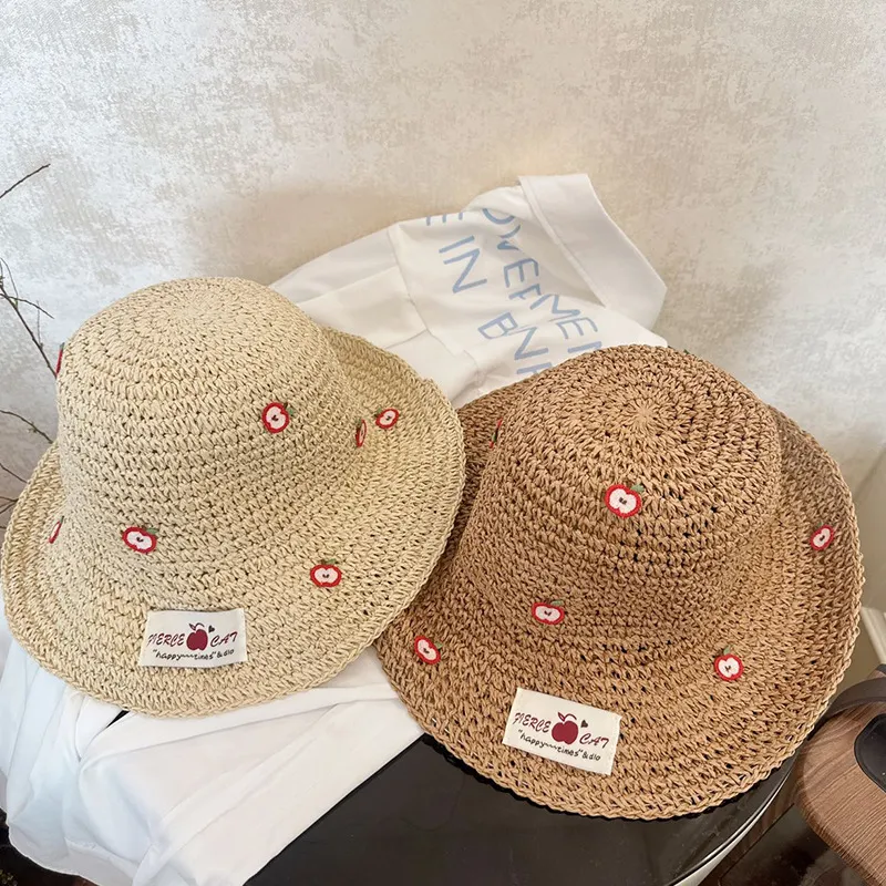 MITHAOL KUSC Straw Woven Bucket Hats Women's-2