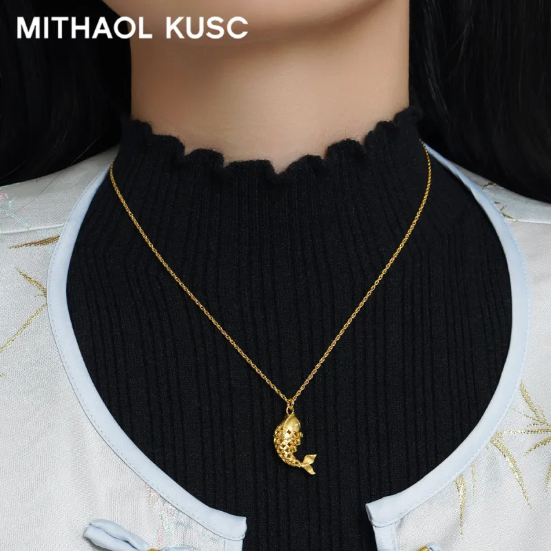 MITHAOL KUSC S925 Silver Necklaces Women's Gold-2