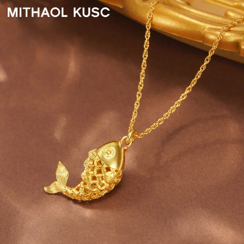 MITHAOL KUSC S925 Silver Necklaces Women's Gold-5