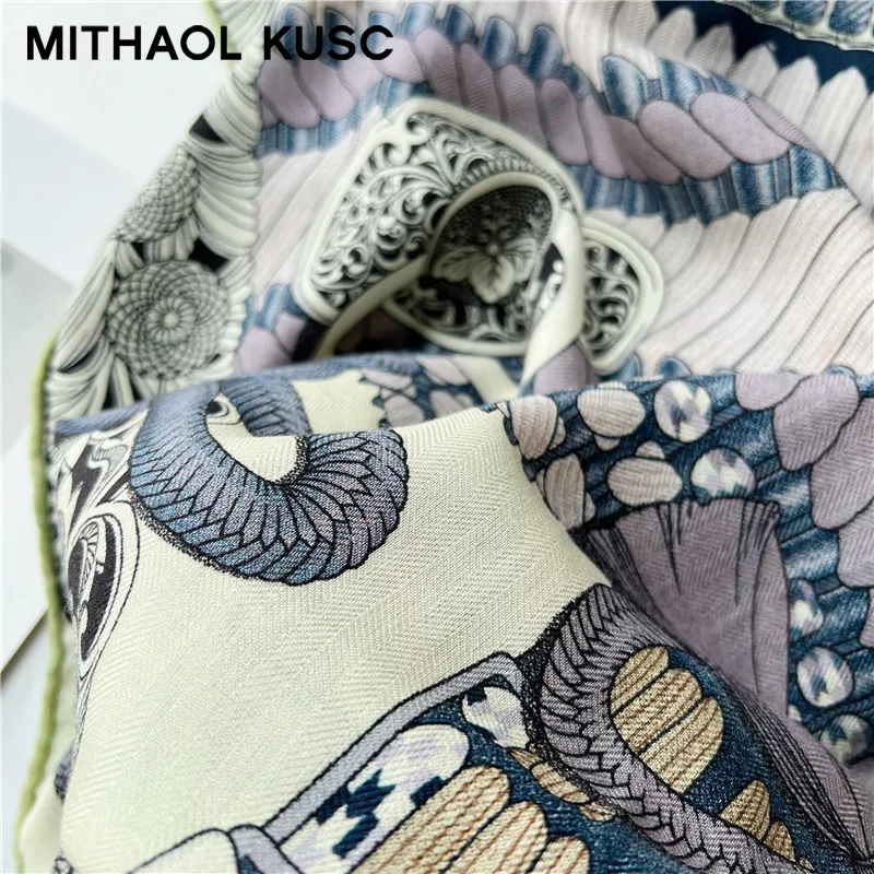 MITHAOL KUSC Silk Scarves Women's-19