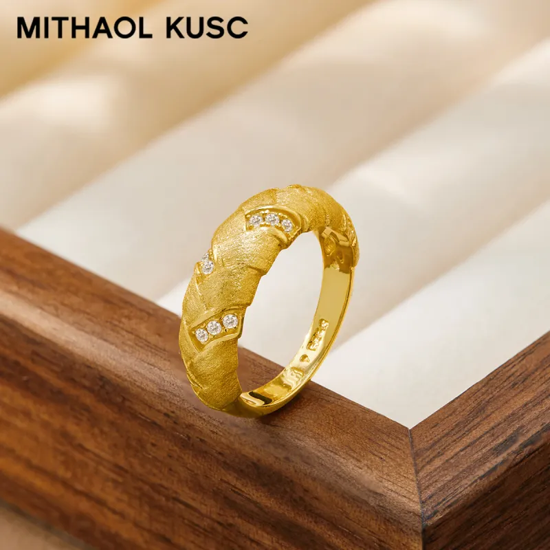 MITHAOL KUSC S925 Silver With 18K Gold Plating Rings Women's-1