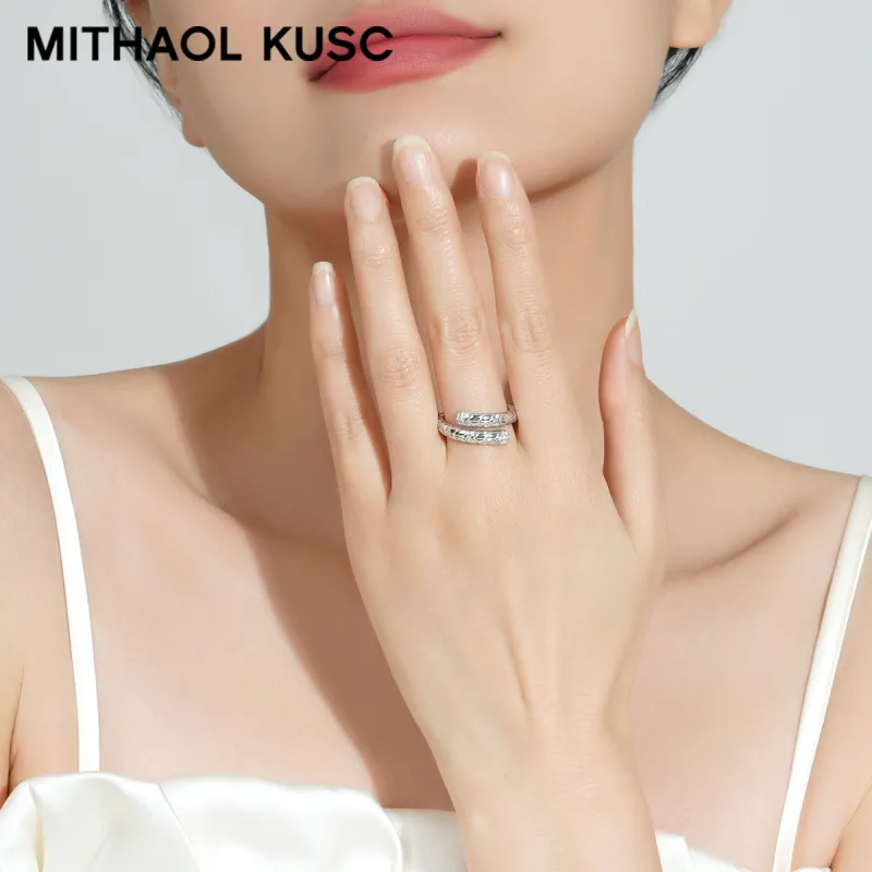 MITHAOL KUSC S925 Silver With 18K Gold Plating Rings Women's-7