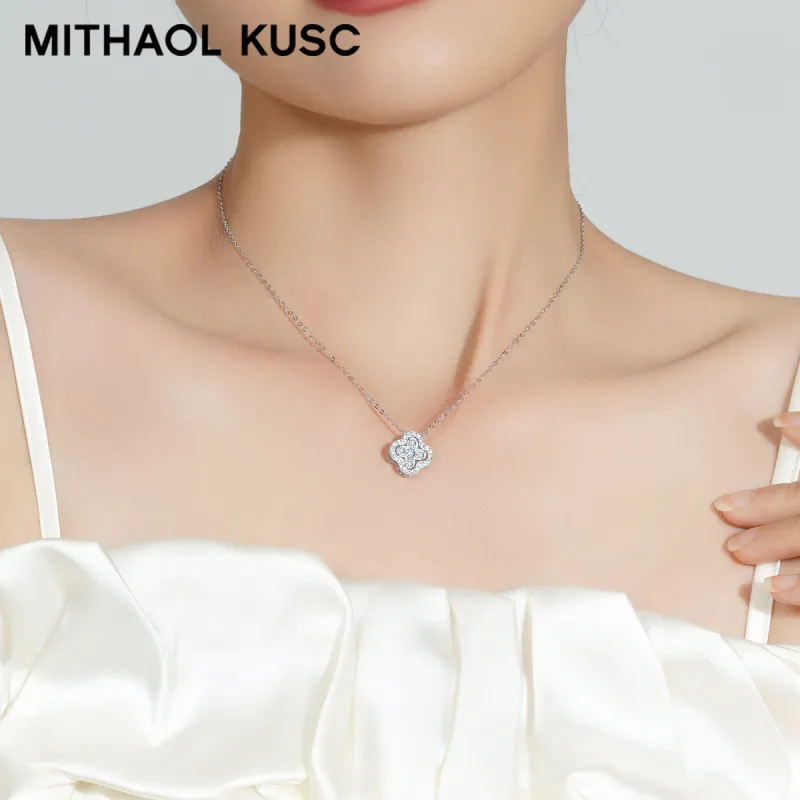 MITHAOL KUSC 925 Sterling Silver 18K Gold Plated Necklaces Women's-8
