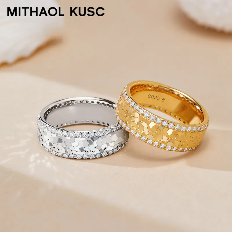 MITHAOL KUSC 925 Sterling Silver Rings Women's-2