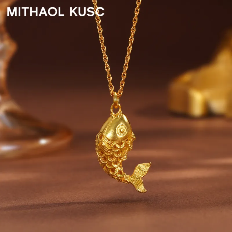 MITHAOL KUSC S925 Silver Necklaces Women's Gold-4
