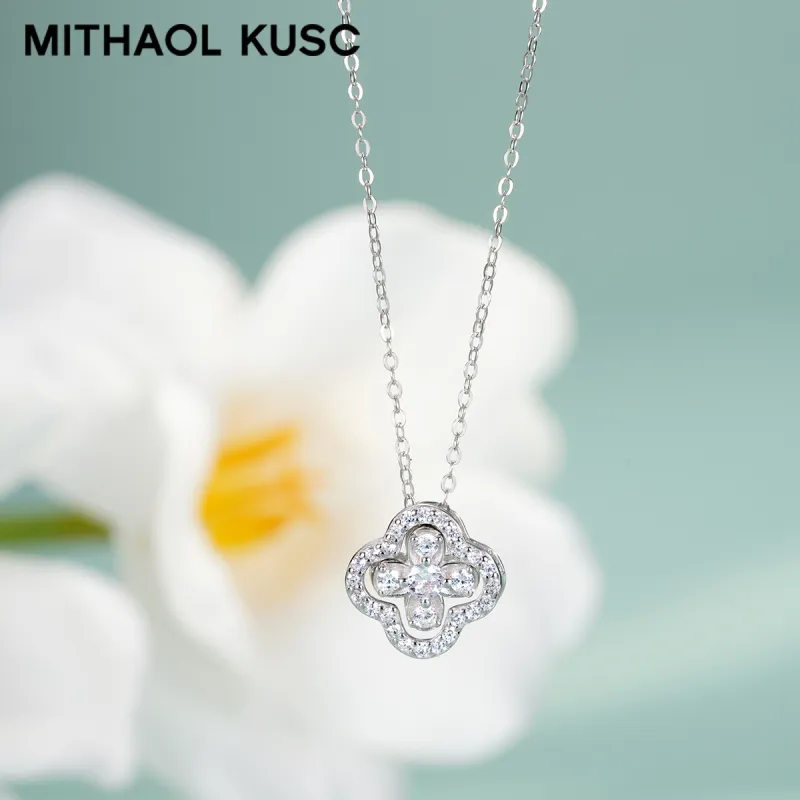 MITHAOL KUSC 925 Sterling Silver 18K Gold Plated Necklaces Women's-7