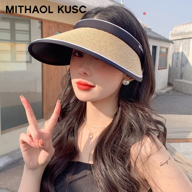 MITHAOL KUSC Straw Woven Sun Protection Hats Women's-1