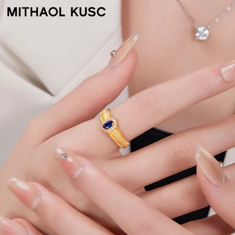 MITHAOL KUSC 925 Sterling Silver Rings Women's-15