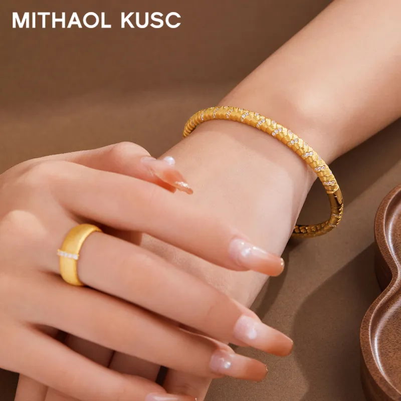 MITHAOL KUSC S925 Silver Bangles Women's-2