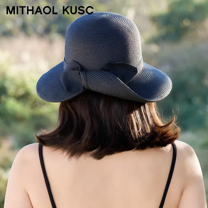 MITHAOL KUSC Paper Reed Bucket Hats Women's-2