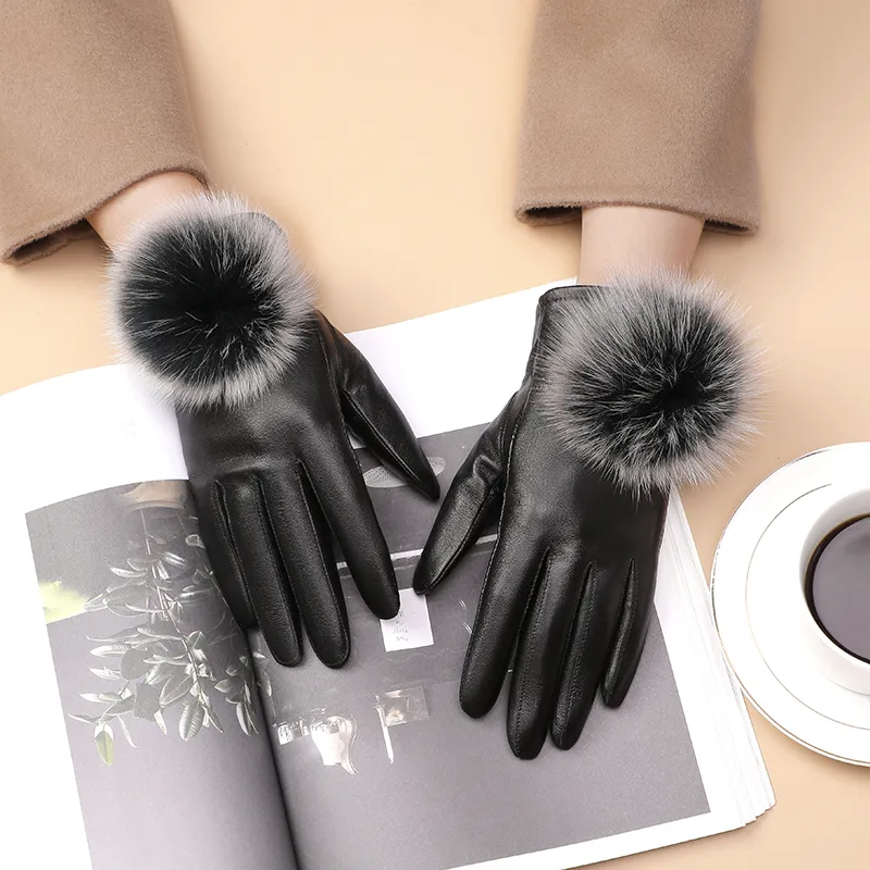 MITHAOL KUSC Sheepskin Gloves Women's-2