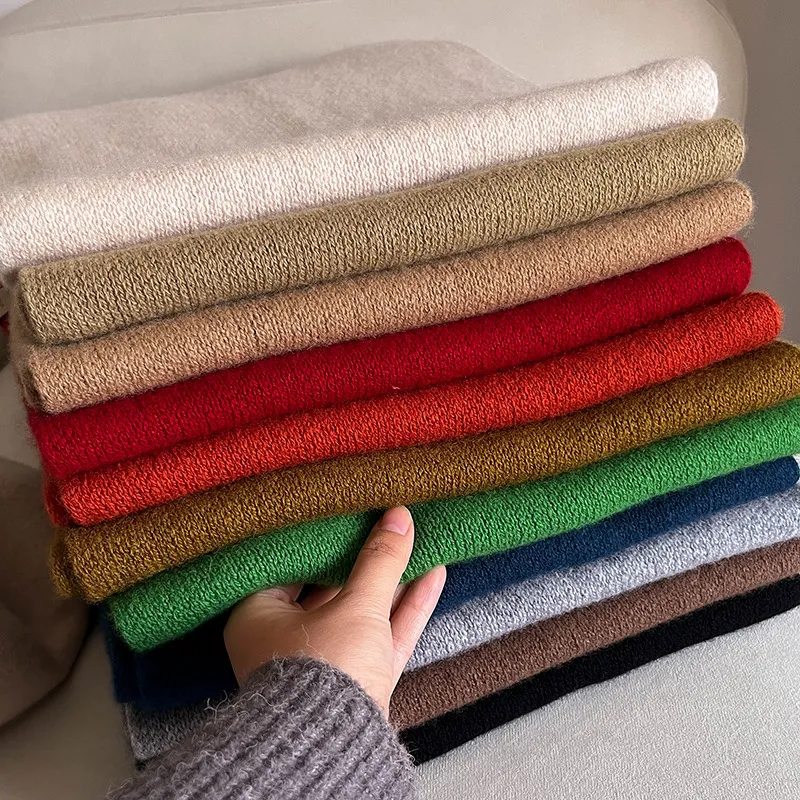 MITHAOL KUSC Wool Knit Scarves Women's-8