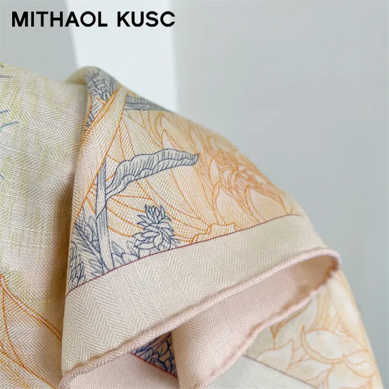 MITHAOL KUSC Silk Scarves Women's-18