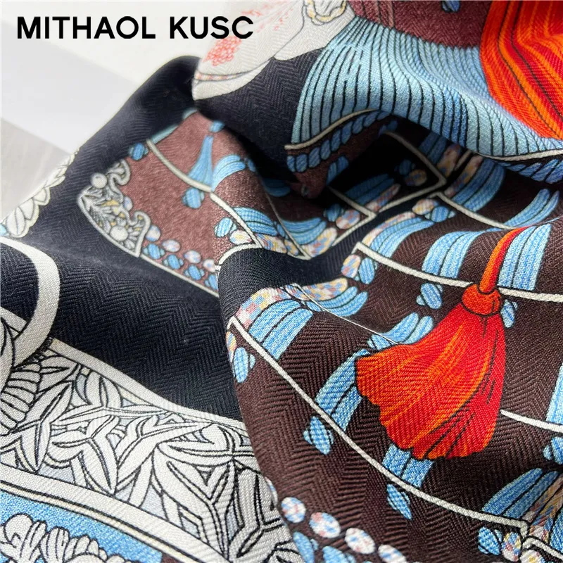 MITHAOL KUSC Silk Scarves Women's-4