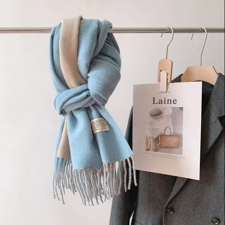 MITHAOL KUSC Polyester Knit Scarves Women's-13
