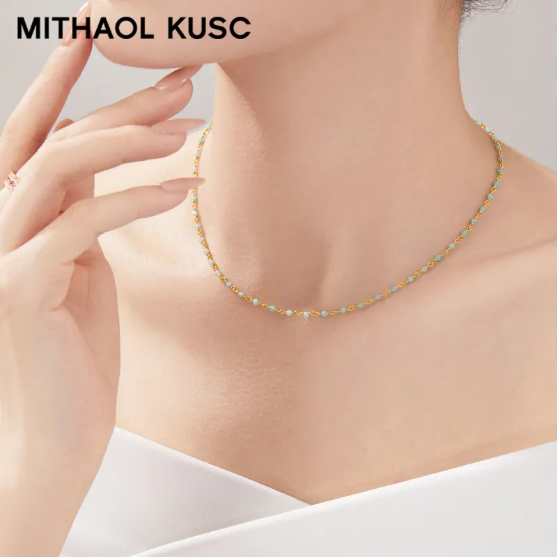MITHAOL KUSC 925 Sterling Silver Necklaces Women's-3