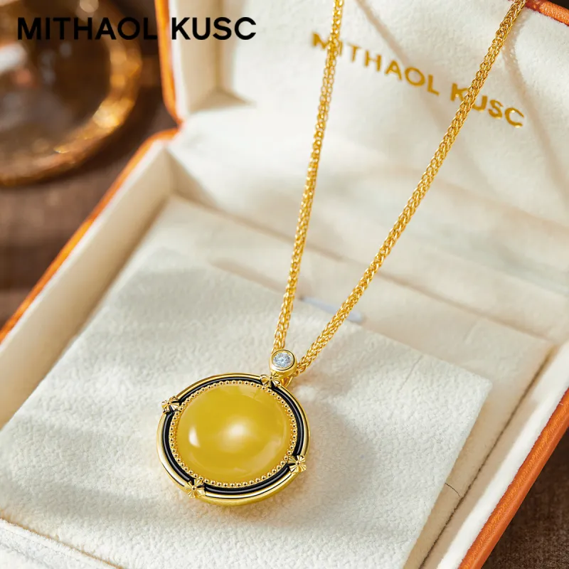 MITHAOL KUSC 18K Gold Plated S925 Silver Necklaces Women's-3