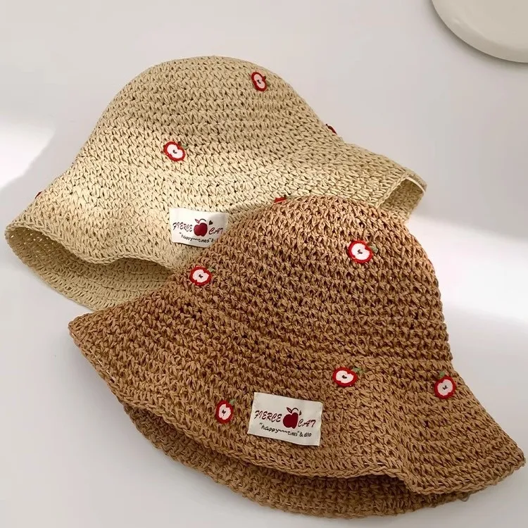 MITHAOL KUSC Straw Woven Bucket Hats Women's-3