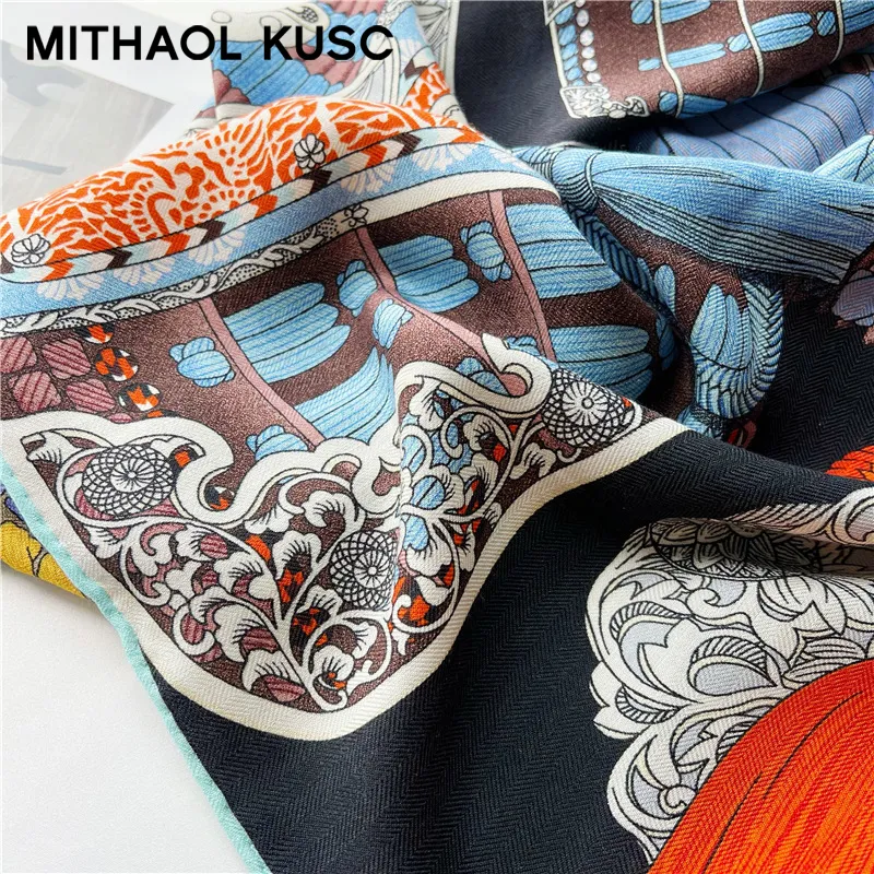 MITHAOL KUSC Silk Scarves Women's-3