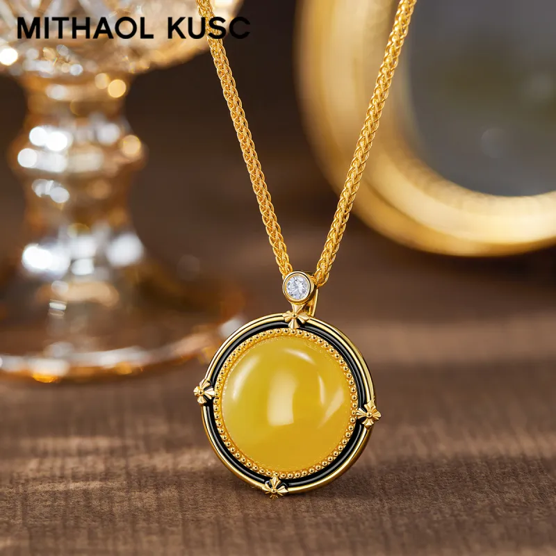 MITHAOL KUSC 18K Gold Plated S925 Silver Necklaces Women's-1