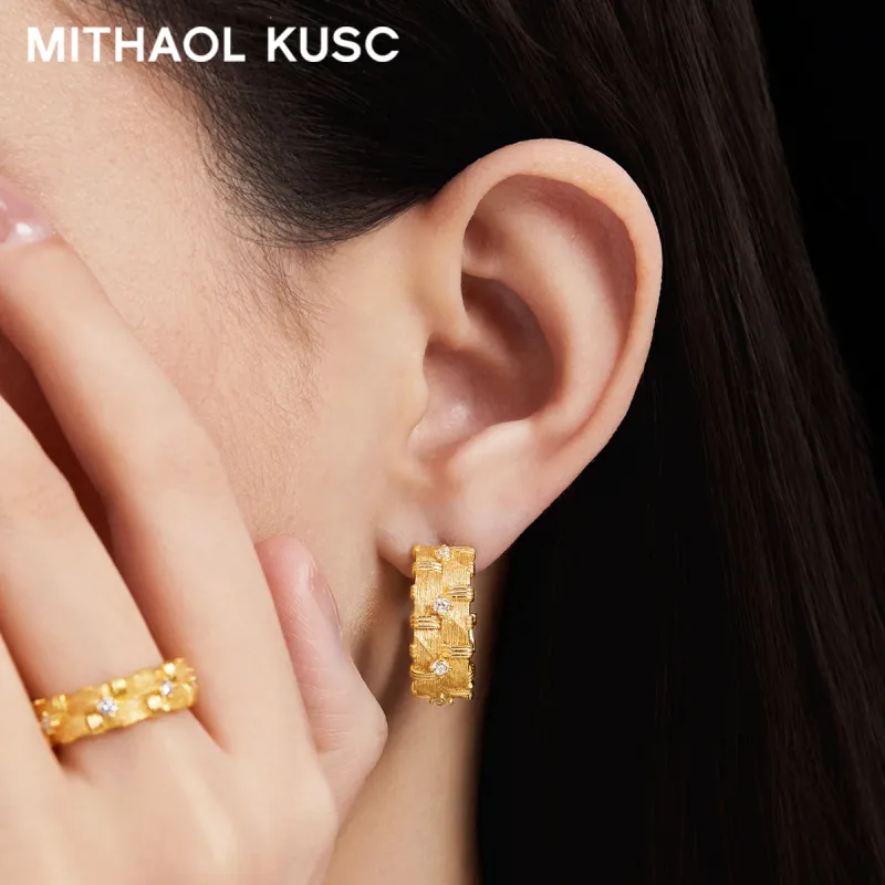 MITHAOL KUSC 925 Sterling Silver Earrings Women's-1